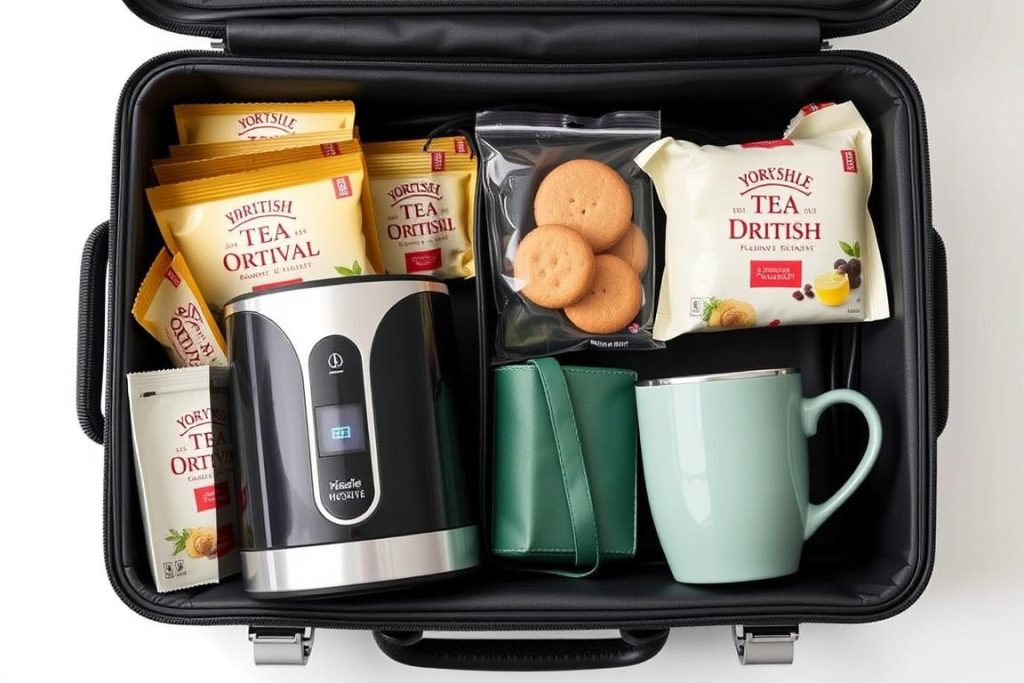 British tea survival kit packed for summer camp