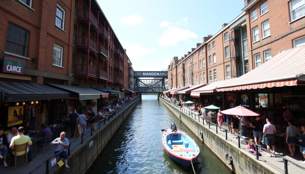 Camden Lock Market in North London, one of the best neighborhoods to live in London