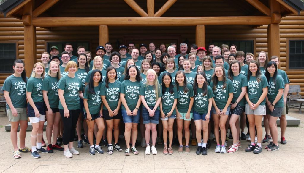 Camp New York staff during pre-camp training for summer camp jobs