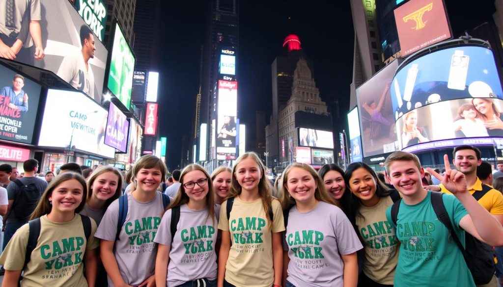 Camp USA New York campers on a cultural excursion to NYC