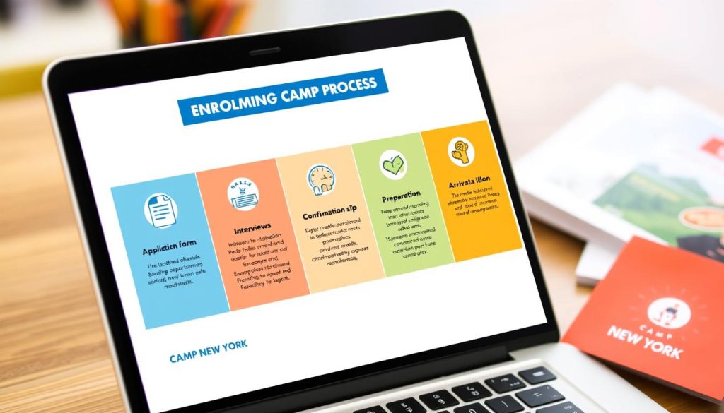 Camp USA New York enrollment process visualization