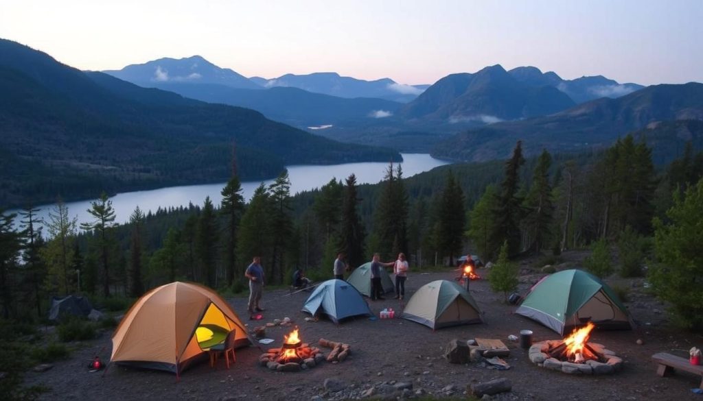 Campsite at North-South Lake Campground in the Catskills