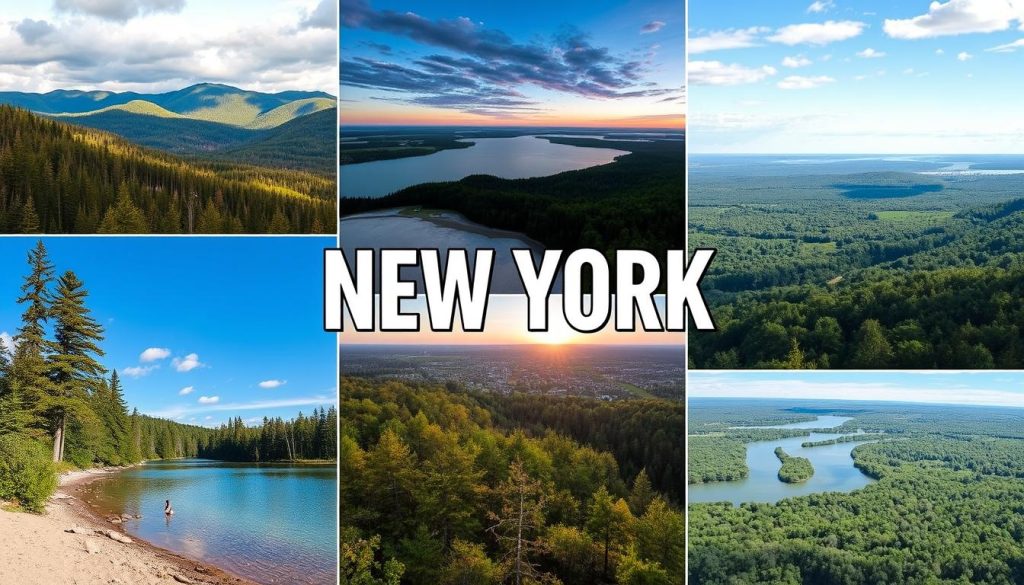 Diverse camping landscapes of New York State