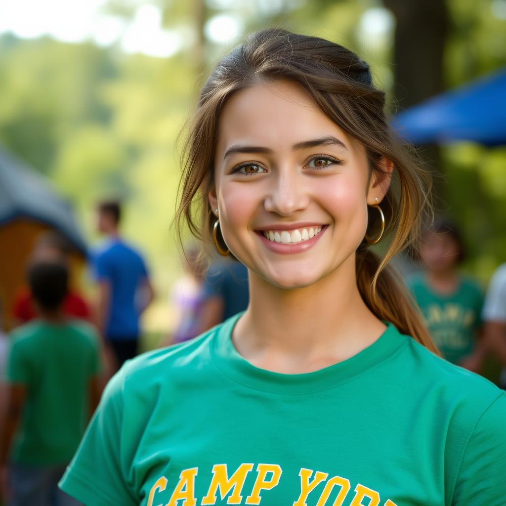 Female counselor sharing her summer camp jobs experience at Camp New York