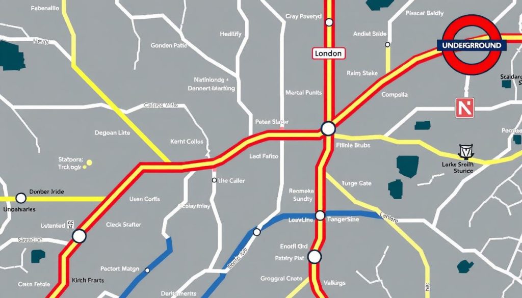 London Underground map highlighting the best neighborhoods to live in London