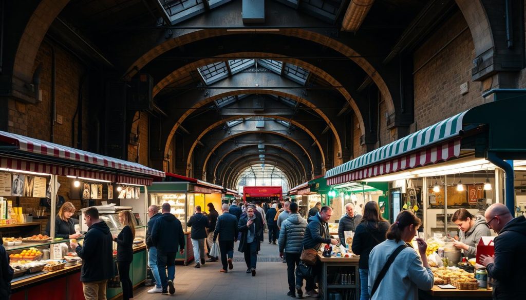 Maltby Street Market in Bermondsey, one of the best neighborhoods to live in London
