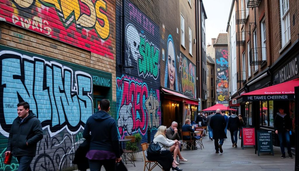 Street art in Shoreditch, one of the best neighborhoods to live in London