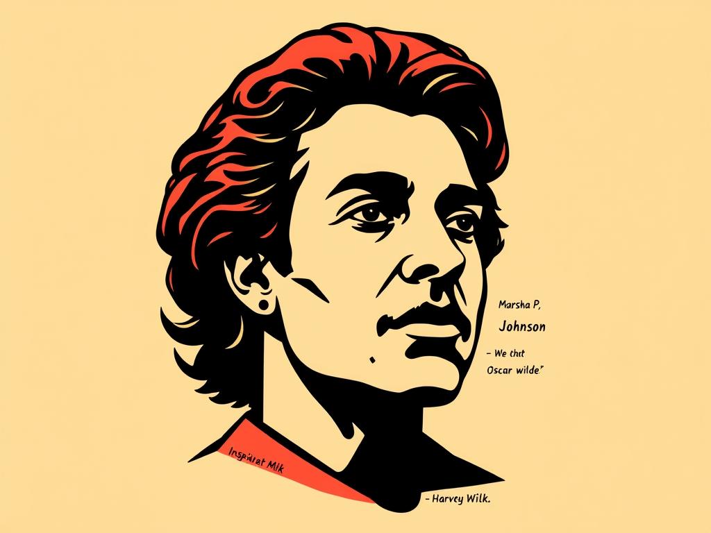 T-shirt featuring an LGBTQ+ historical figure with quote T-shirt featuring an LGBTQ+ historical figure with quote