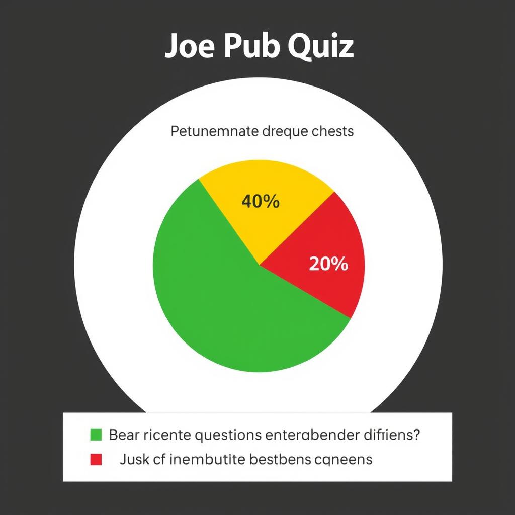 Difficulty distribution chart for Joe Pub Quiz questions