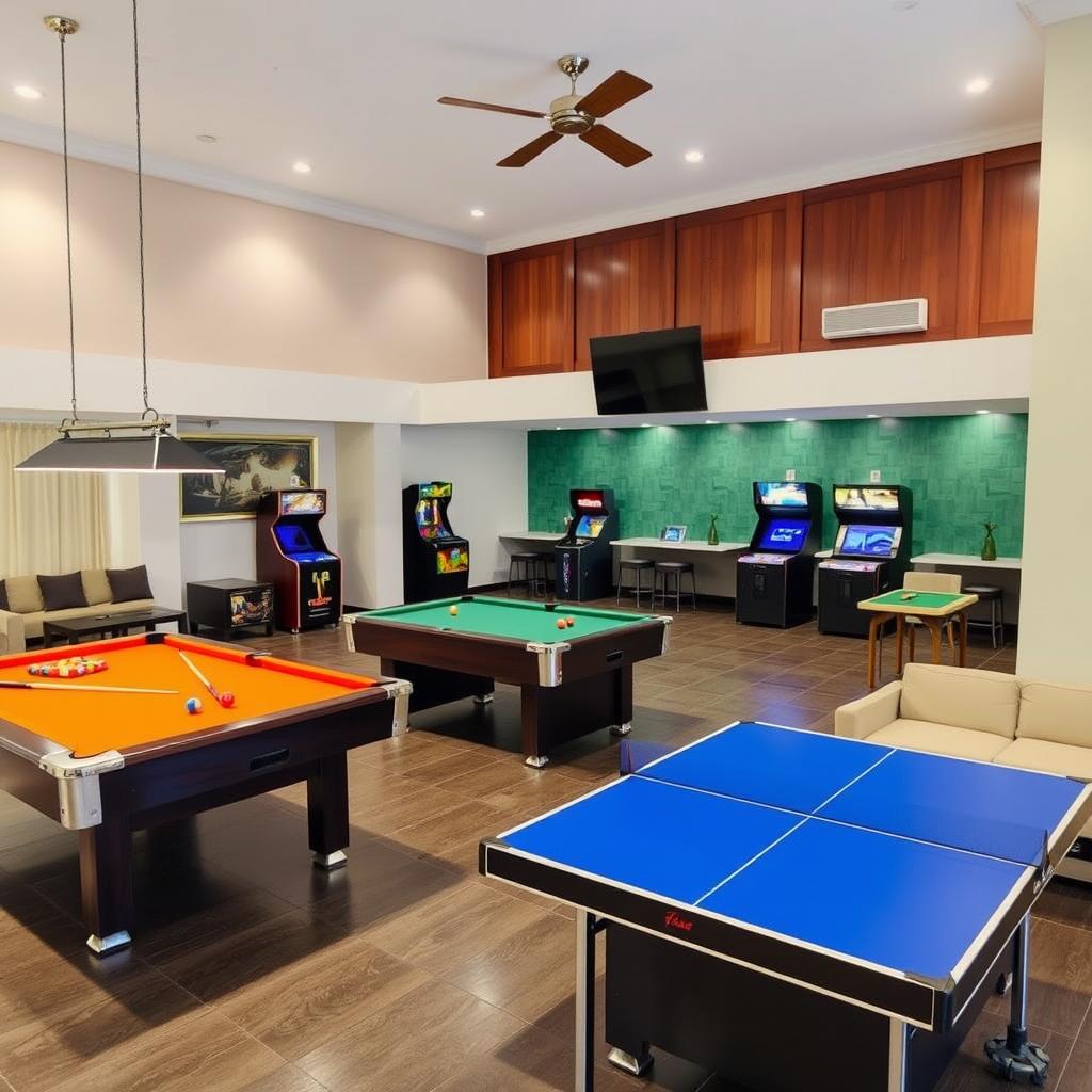 Game room with entertainment options at Labranda Aloe Club Hotel