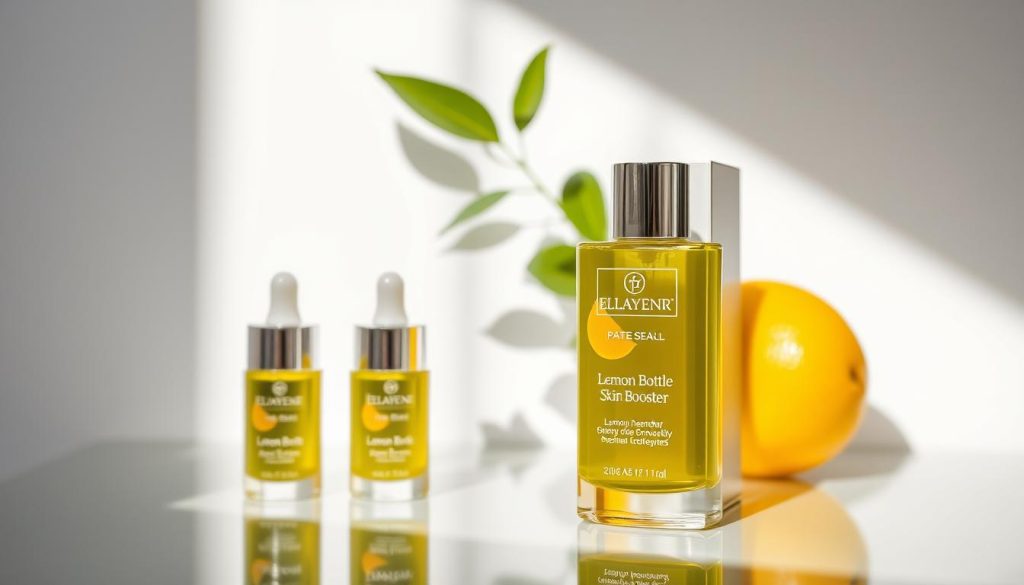 Lemon Bottle Skin Booster product in elegant packaging