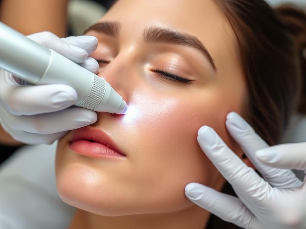 Microneedling application of Lemon Bottle Skin Booster