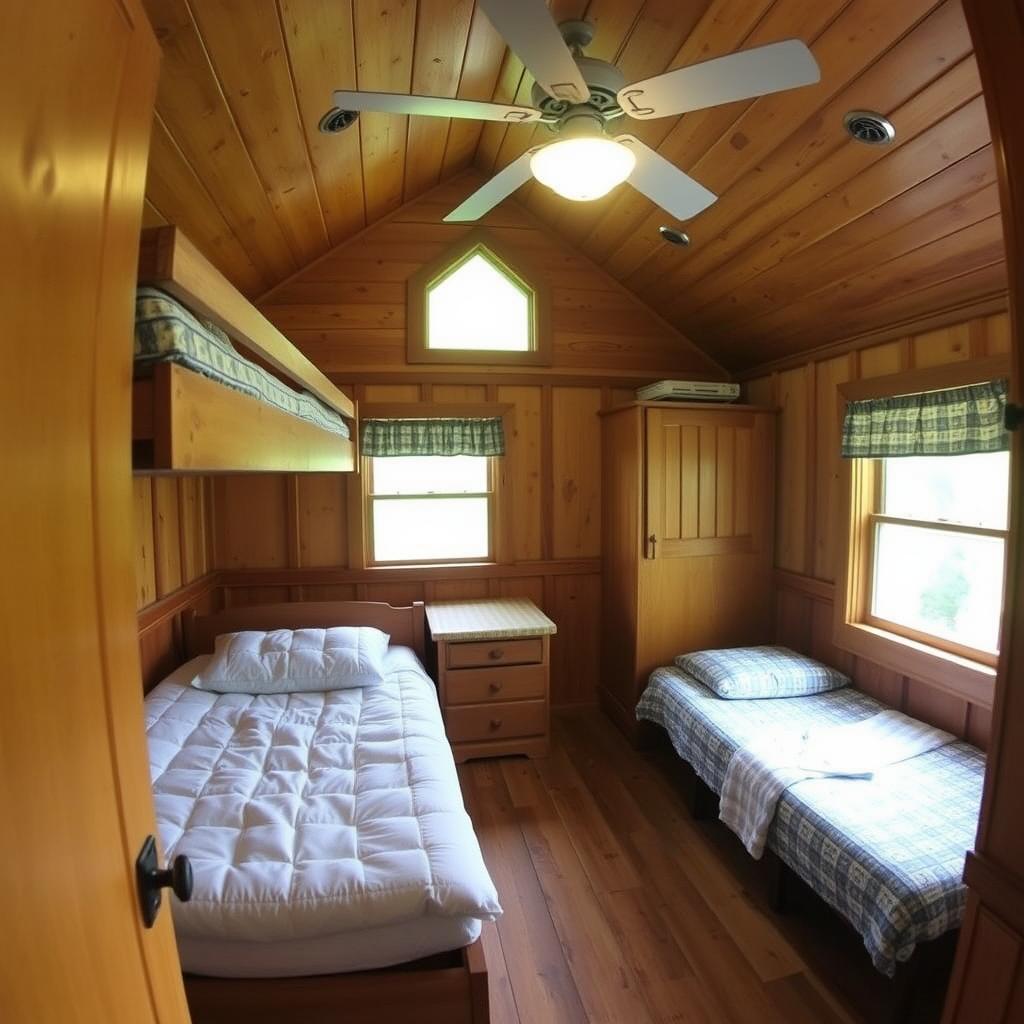 Alojamiento y comodidades para consejeros en el counsellor camp