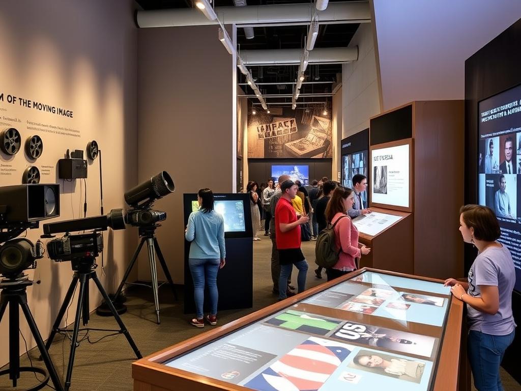Exhibición interactiva en el Museo de la Imagen en Movimiento en America Queens