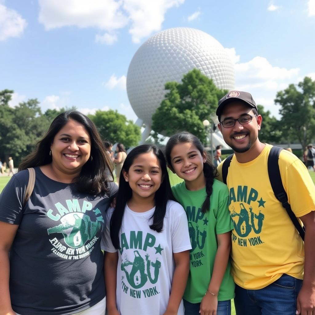 Familia participante de Camp New York en America Queens