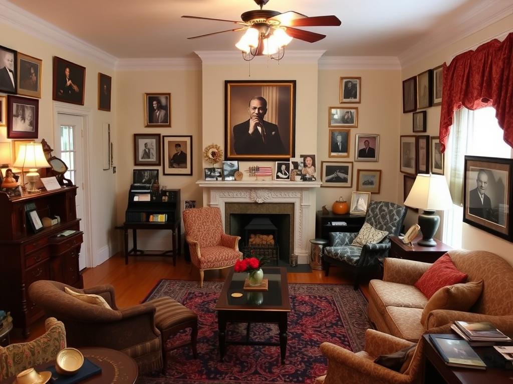 Interior de la Casa Museo de Louis Armstrong en America Queens