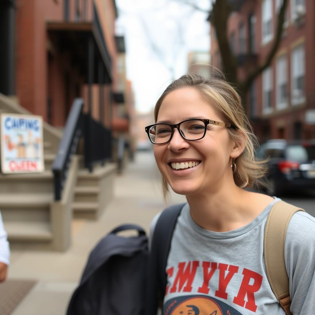 Participante de Camp New York compartiendo su experiencia en America Queens