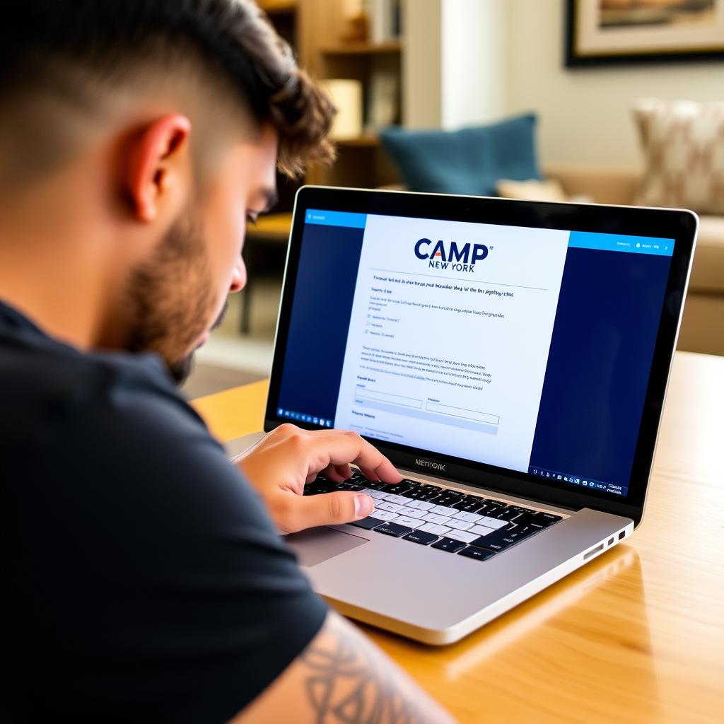 Primer paso para aplicar al counsellor camp