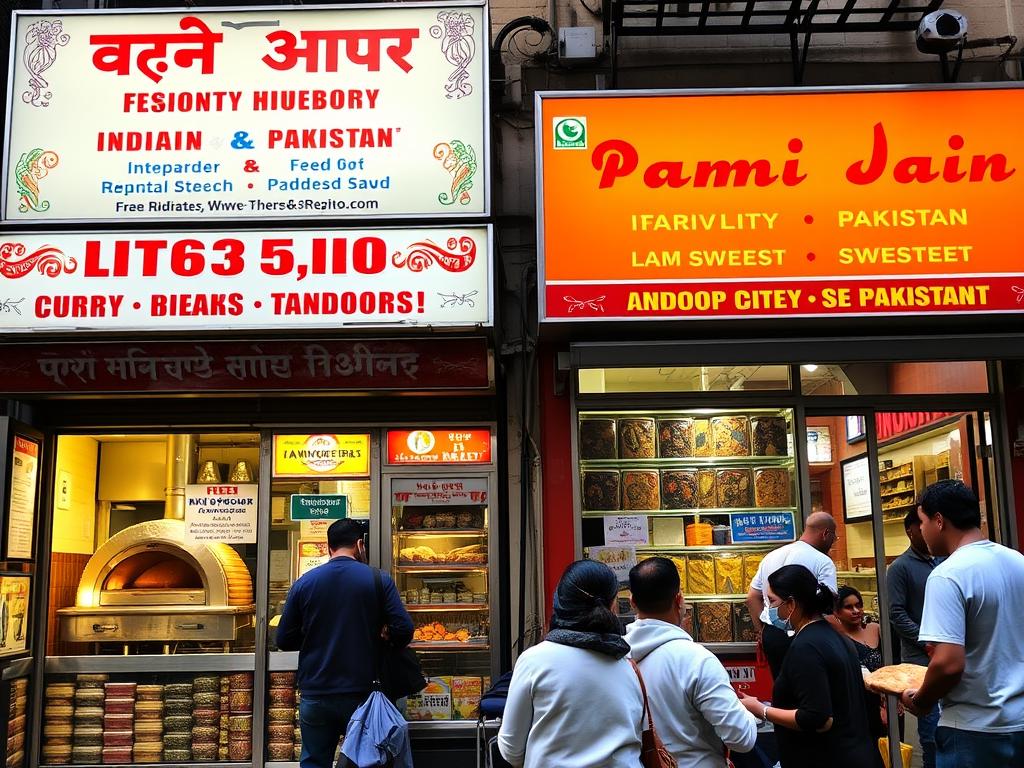 Restaurantes indios y pakistaníes en Richmond Hill, America Queens