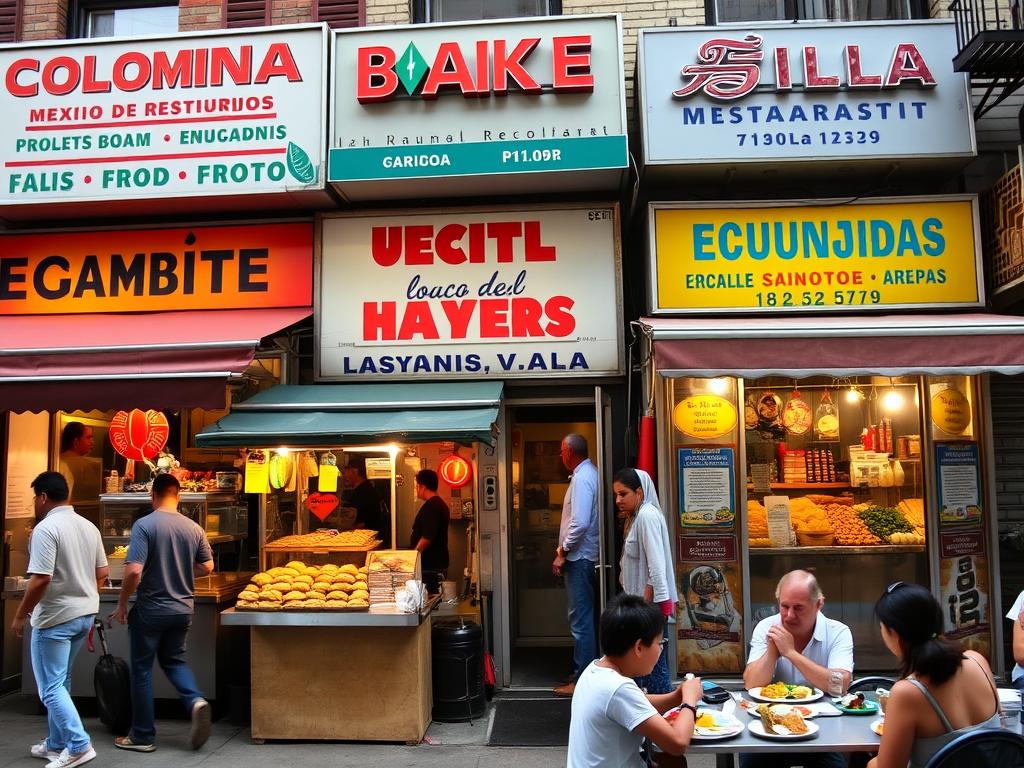 Restaurantes latinoamericanos en Jackson Heights, America Queens