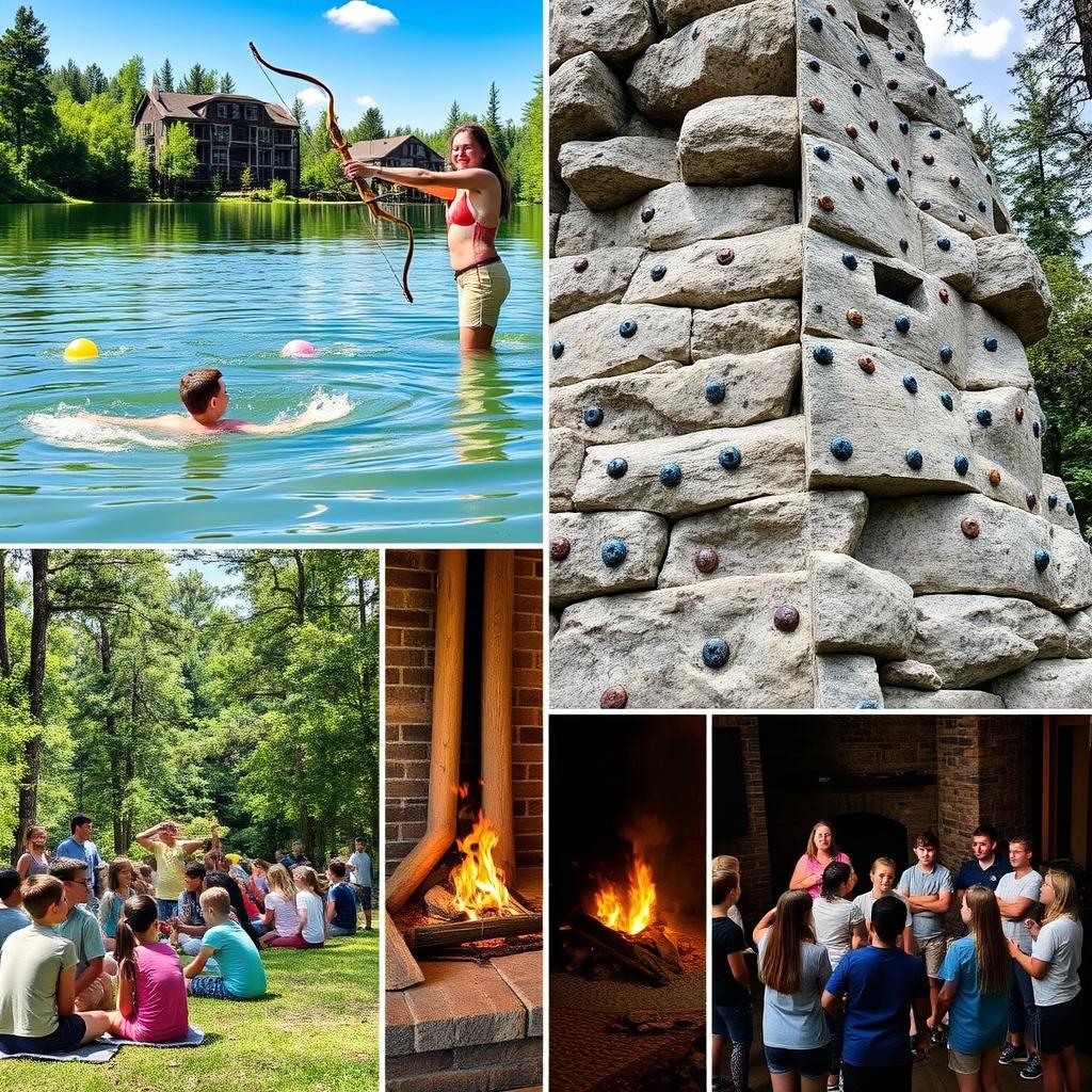 Diverse activities at Christian summer camps Diverse activities at Christian summer camps