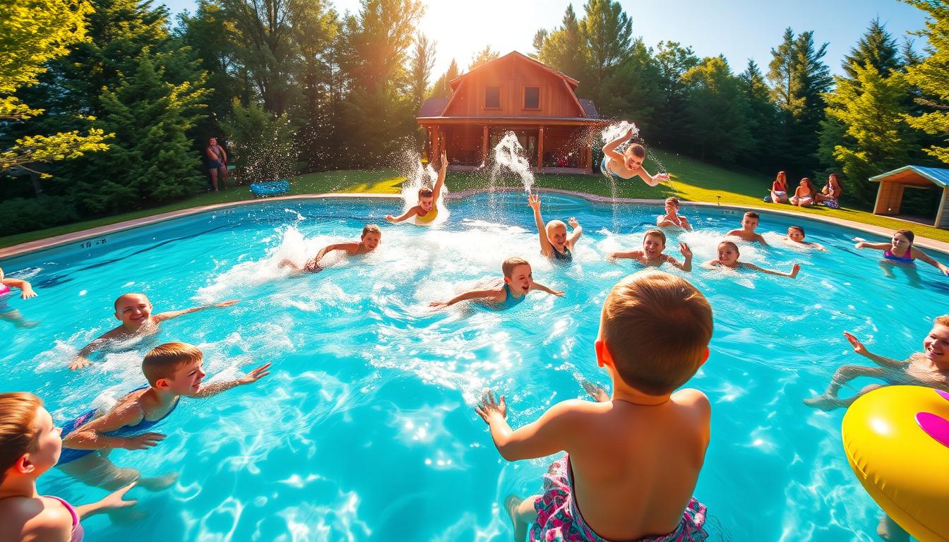 summer camp swimming