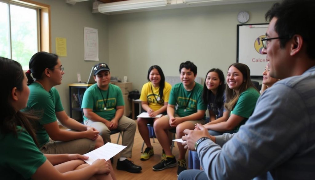 Camp New York staff orientation as part of American work experience