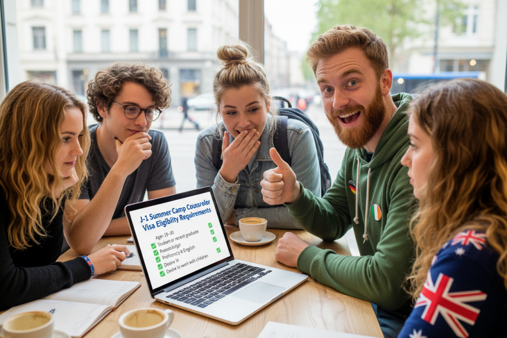 International applicants checking J-1 summer camp visa eligibility requirements