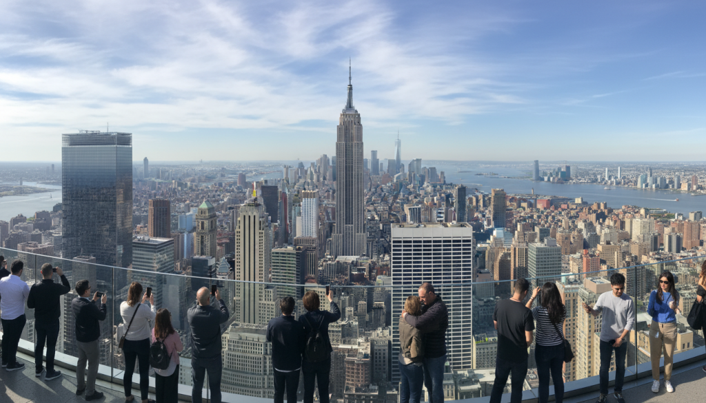 New York City skyline for post camp travel USA road trip