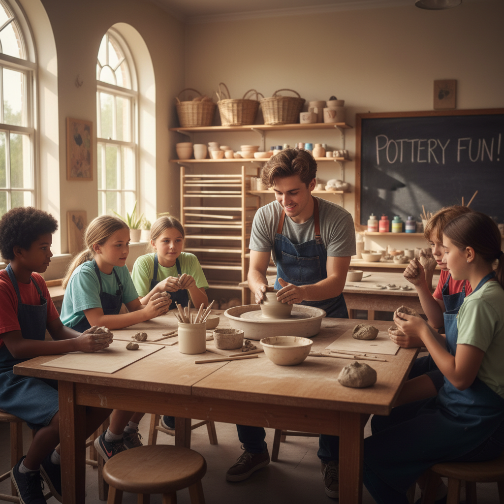 Activity specialist teaching specialized camp skill