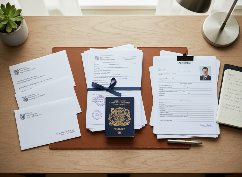 Application documents and passport for exchange program