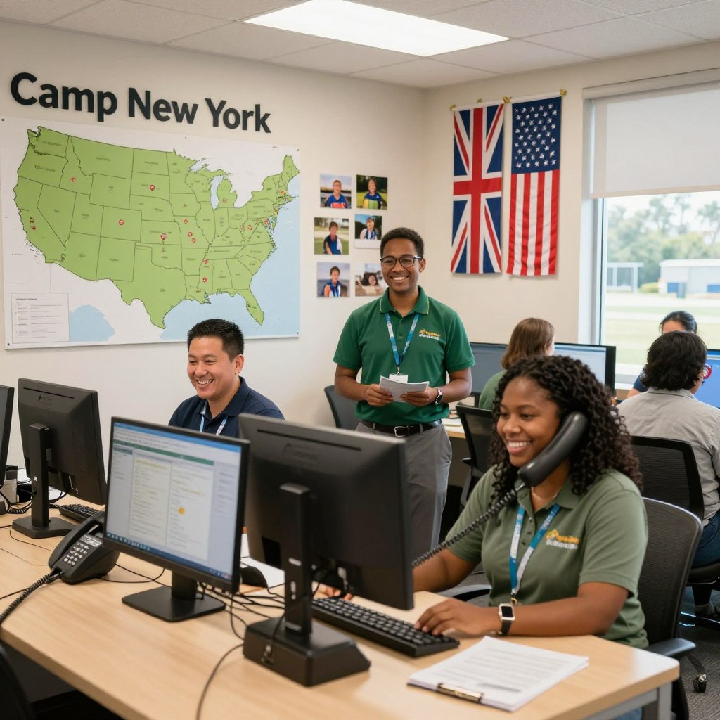 Camp New York office and staff ready to help UK applicants