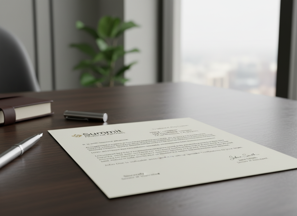 Professional reference letter for summer camp counselor position