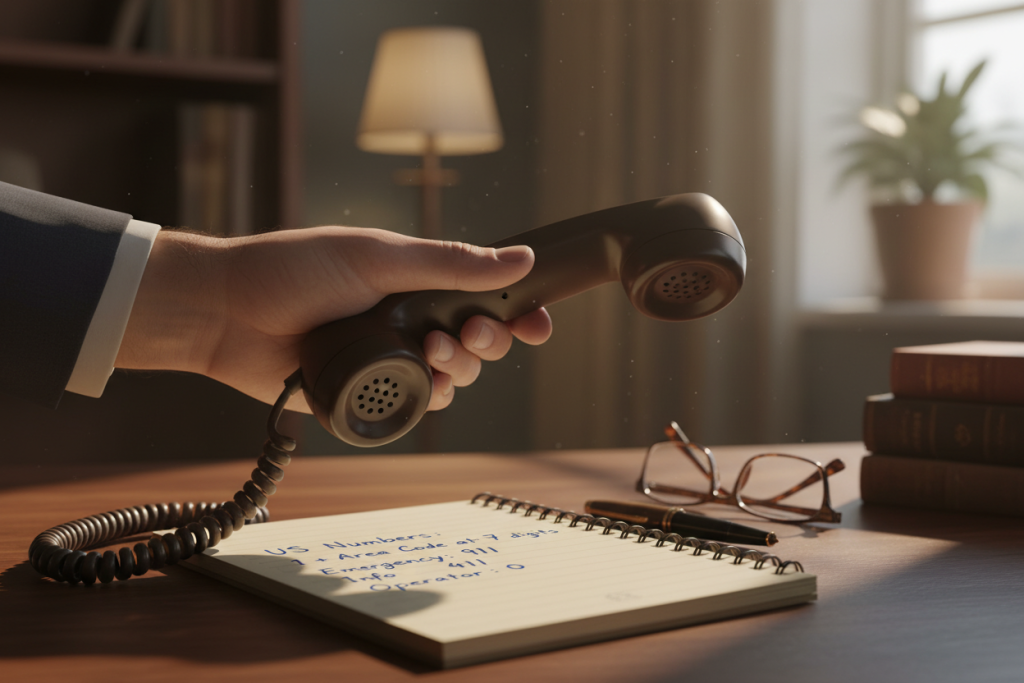 dial area code landline phone calling