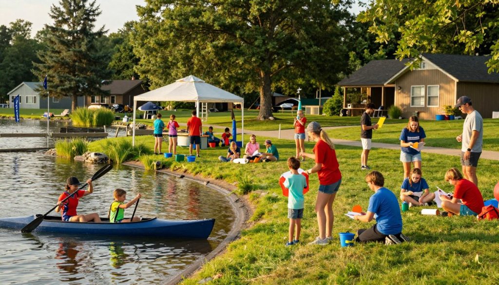 summer camp activities in America with international counselors