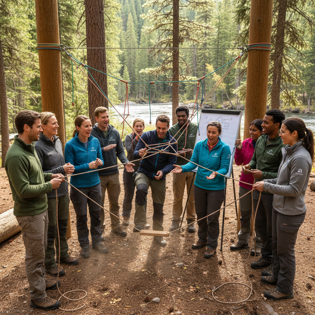 teamwork camping américa group challenge