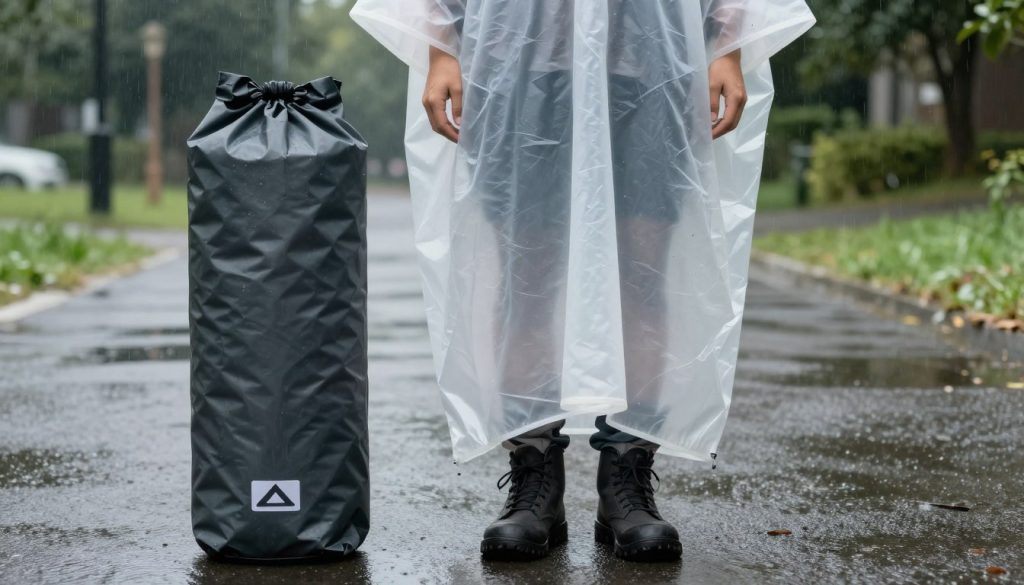 Rain poncho and waterproof bag for Orlando weather Rain poncho and waterproof bag for Orlando weather