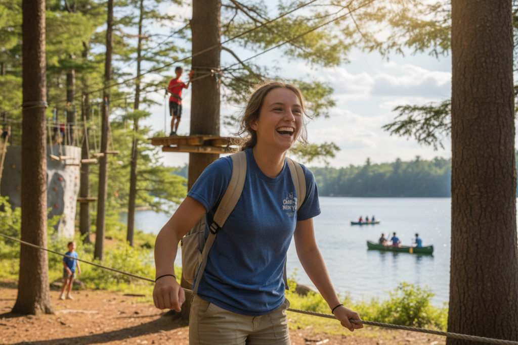Camp New York participant enjoying a summer camp day