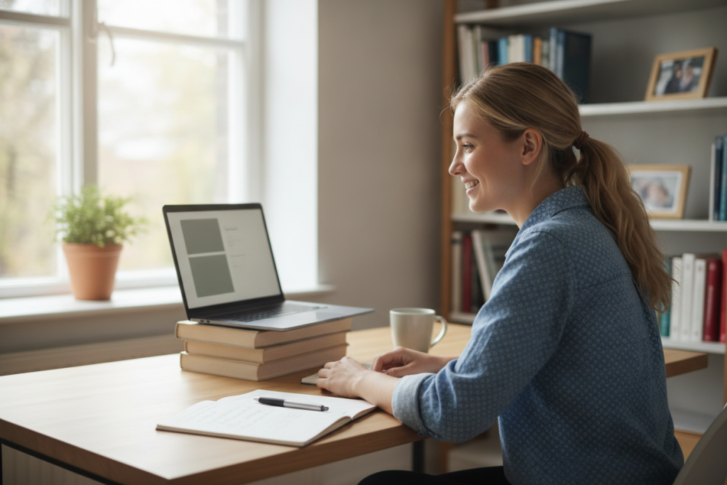 Virtual interview for a camp counsellor role