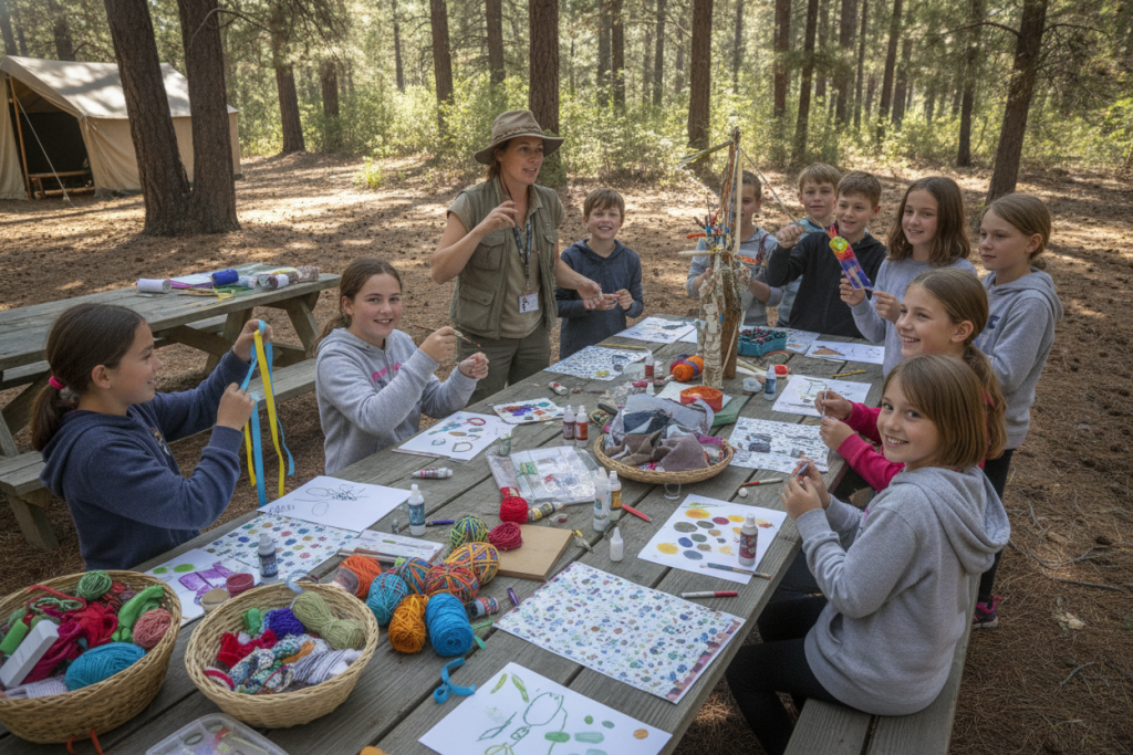 summer camp activity specialist teaching a creative skill summer camp activity specialist teaching a creative skill