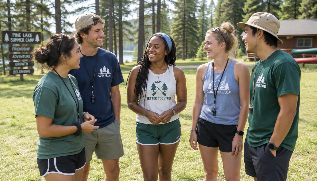 why summer camp is more than just a job with counsellors outdoors